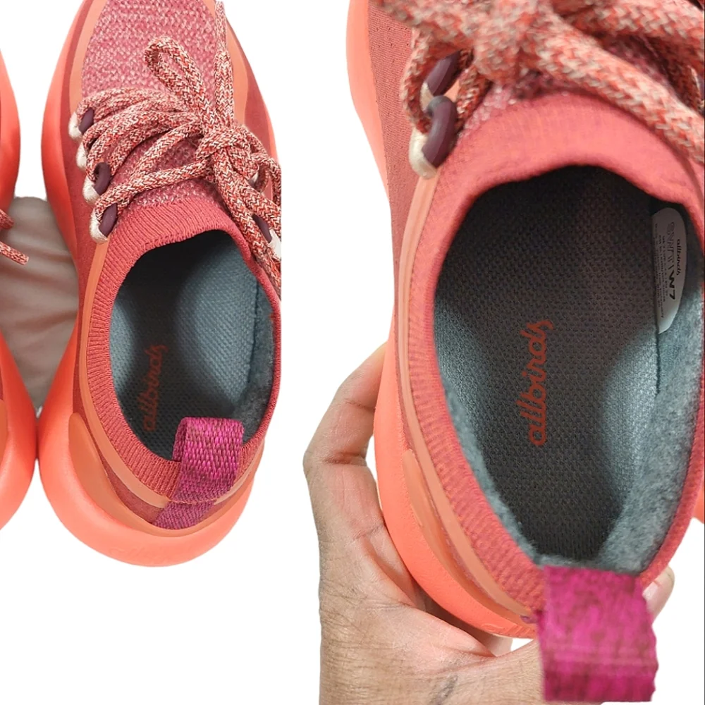 allbirds Women's Coral/Red Athletic Sneakers